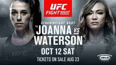 UFC Fight Night Joanna Vs Waterson 10/12/2019 Full Show