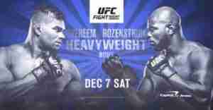 UFC Fight Night Overeem Vs Rozenstruik