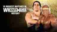 WWE Biggest Matches In WrestleMania History Full Show Online Free