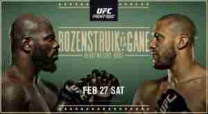 UFC Fight Night Rozenstruik vs Gane