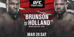 UFC Fight Night Brunson vs Holland