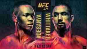 UFC 271 Adesanya vs Whittaker