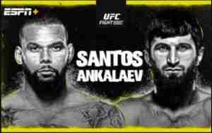 UFC Fight Night Santos vs Ankalaev