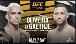 UFC 274 Oliveira vs Gaethje